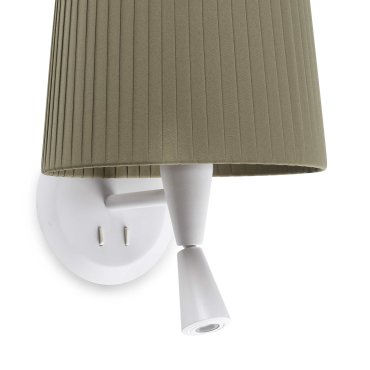 Faro Samba - Wandleuchte mit Schalter - 21,5 x 19 x 17,3 cm - 3W LED inkl. - grün und weiß