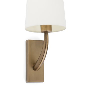 Faro Rem - Wandleuchte - 16,5 x 21 x 47 cm - weiß und altgold