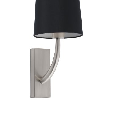 Faro Rem - Wandleuchte - 16,5 x 21 x 47 cm - schwarz und nickel matt