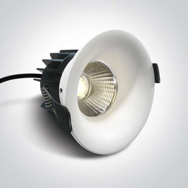 ONE Light Floating Ring Range - Einbaustrahler - Ø 85 mm, 68mm Einbaumaß - 12W LED inkl. - IP65 - weiß