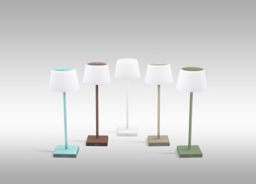 Century Italia Margò - wiederaufladbare Tischleuchte für draußen - Ø 13 x 38 cm - 4W dimmbare LED inkl - IP54 - sand