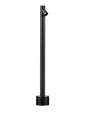 Nova Luce Lord - Gartenleuchte - Ø 8 x 60 cm - 4W LED inkl. - IP65 - Sand schwarz