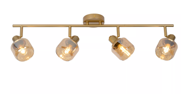 Lucide Bjorn - Aufbaustrahler - 75 x 15 x 16,5 cm - matt gold