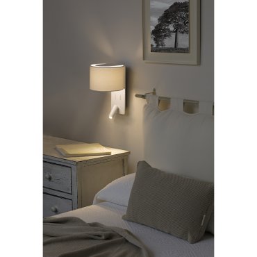 Faro Fold - Wandleuchte mit Schalter - 20 x 22 x 30 cm - 3W LED inkl. - matt weiß