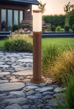 Century Italia Bambus - Gartenpfosten - Ø7,6 x 80 cm - IP54 - braun