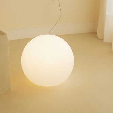 New Garden Buly 40 - Stehleuchte mit Kabel - Ø 40 x 35 cm - 7W LED inkl. - durchscheinendes Limettengrün
