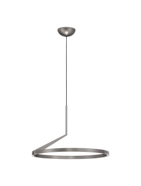 Nova Luce Tilia - Hängelampe - Ø 60 x 250 cm - 31W dimmbar LED inkl. - nebliges nickel