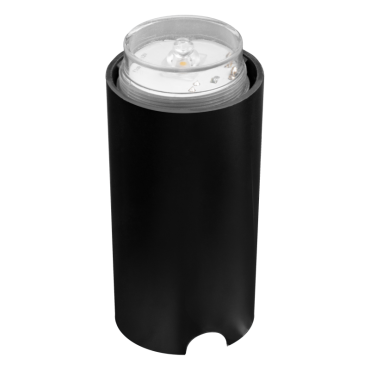 Century Italia Argo - Bodenstrahler mit 4 Fenstern - Ø5,8 x 6,5 cm - 0,75W LED inkl - 3000K - IP67 - grau