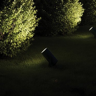 VK Lighting Sui - Spot auf Pfahl - Ø 4 x 8,6 cm - 5W LED inkl. - IP65 - Rustbraun