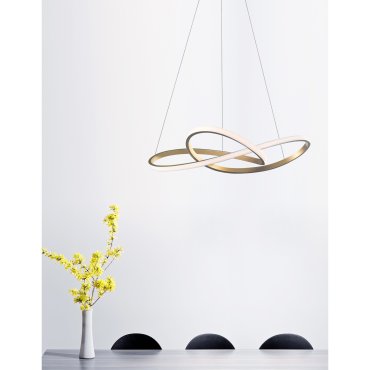 Nova Luce Fusion - Hängeleuchte - Ø 72 x 150 cm - 53W LED inkl - Messing gold
