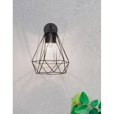 Nova Luce Isidora - Außenwandleuchte - 25 x 27 x 40 cm - IP54 - schwarz