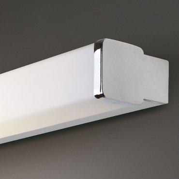 Maxlight Simple - Wandleuchte - 30 x 10 x 6 cm - 10W LED inkl - IP44 - weiß und chrom