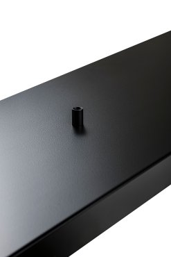 Perluci - Deckenplatte für 5 Lichtpunkte - 140 x 25 x 2,5 cm - schwarz