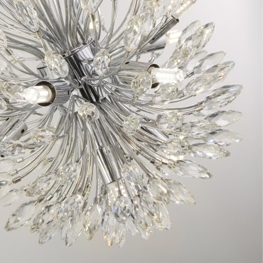 Searchlight Peacock - Pendelleuchte - Ø 37 x 200 cm - Chrom