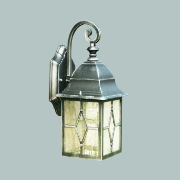 Searchlight Genoa - Außenwandleuchte - 15 x 32,5 cm - IP23 - schwarz silber