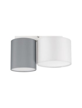 Nova Luce - Bryson - deckenleuchte - 35 x 20 x 17 cm - weiß und grau