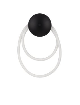Nova Luce Ilane - wandleuchte - Ø 32 x 50 cm - 17W LED inkl. - Sand schwarz und Weiß