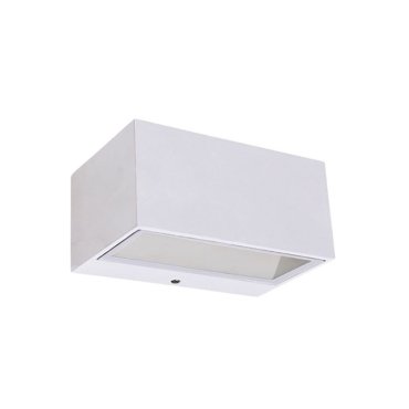 Lutec Gemini - Außenwandleuchte - 14 x 9 x 6 cm - 10,5W LED inkl. - IP54 - weiß