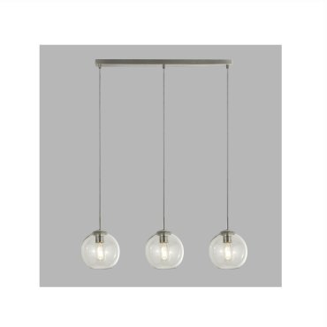 Searchlight Pendelleuchten - Pendelleuchte - 80 x 20 x 150 cm - satiniert silber