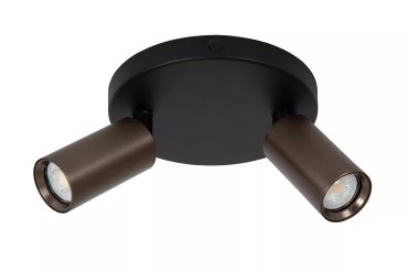 Lucide Ritmo - Aufbaustrahler 2L - Ø 15 x 11,1 cm - Kaffee