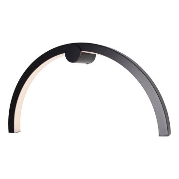 Maxlight Trio Arc - Wandanbauleuchte - 60 x 11 x 30 cm - 16W LED inkl. - IP44 - schwarz