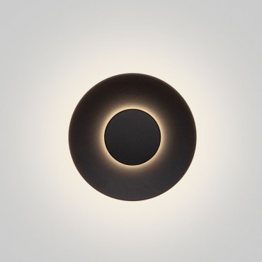 Nova Luce Cico - Außenwandleuchte - Ø 24 x 4,8 cm - 12W LED inkl. - IP65 - Sand schwarz