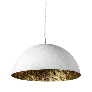 Faro Magma - Hängeleuchte - Ø 70 x 32,5 cm - weiß und gold