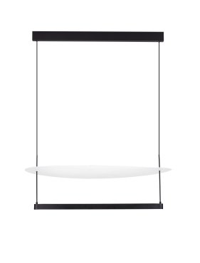 Nova Luce Diona - Hängelampe - Ø 80 x 160 cm - 55W dimmbar LED incl. - sand schwarz und weiß