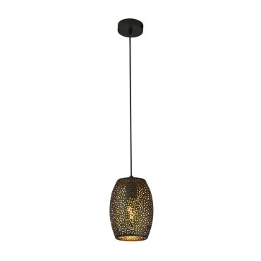 Searchlight Laser - Pendelleuchte - Ø 15 x 120 cm - schwarz und gold
