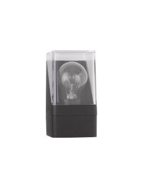 Nova Luce Selena - Außenwandleuchte - 8,5 x 16  x 9,8 cm - IP65 - dunkel anthrazit