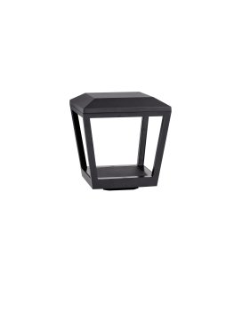 Nova Luce Opu - Sockelleuchte - 24 x 26 x 24 cm - 15W LED inkl - IP65 - dunkel anthrazit