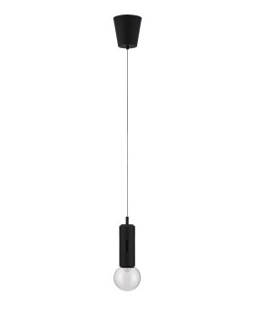Nova Luce Chronos - Hängelampe - Ø 13 x 300 cm - 11W dimmbar LED inkl. - schwarz