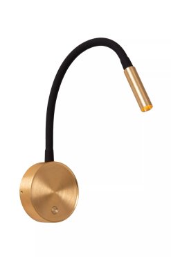 Lucide Asja - wiederaufladbare Wandleuchte - Ø 8,5 x 42,1 cm - 3W dimmbare LED inkl - gold