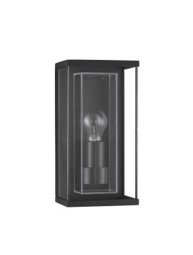 Nova Luce Regina - Außenwandleuchte - 15,2 x 29,5 x 12,2 cm - IP65 - dunkel anthrazit