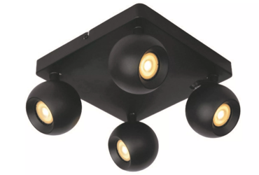 Lucide Favori - Aufbaustrahler - 24 x 24 x 11,8 cm - schwarz