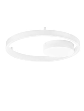 Nova Luce Hedra - Deckenleuchte - Ø 40 x 5 cm - 40W dimmbar LED inkl. - Sand Weiß