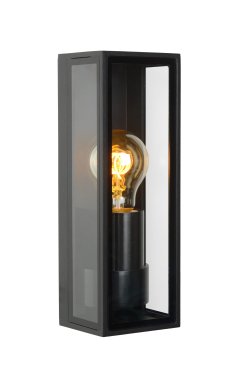Lucide Dukan - Außenwandleuchte - 8,6 x 9 x 25,8 cm - IP65 - schwarz