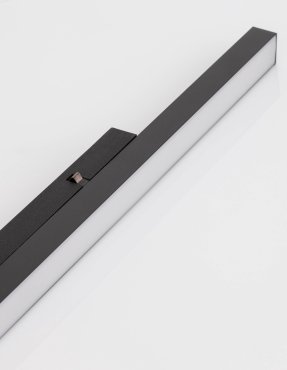 Nova Luce Planet 48V - Leuchte für Magnetprofilsystem - 50 x 3 cm - 13W dimmbare LED inkl. - sandschwarz