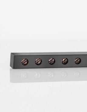 Nova Luce Planet 48V - Leuchte für Magnetprofilsystem - 100 x 3 cm - 13W dimmbare LED inkl. - sandschwarz