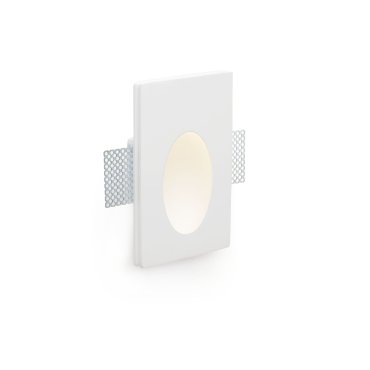 Faro Plas - Einbaustrahler - 165 x 100 mm, 175 x 110 mm Einbaumaß - inkl. 1W LED - mattweiß