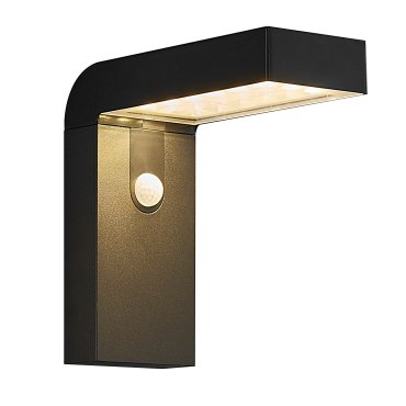 Nordlux Alya Solar - Außenwandleuchte mit Solarantrieb - 9 x 20 x 20,5 cm - 5W LED inkl. - IP44 - schwarz