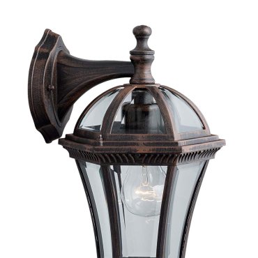 Searchlight Capri - Außenwandleuchte - 19 x 40 cm - IP44 - rustikales Braun