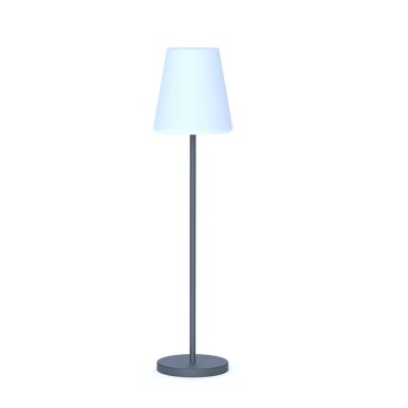 New Garden Lola slim 120 - wiederaufladbare Stehleuchte mit Solarpanel - RGB+W - Ø 26 x 119 cm - 4.6W dimmbare LED inkl. - IP65 - anthrazit