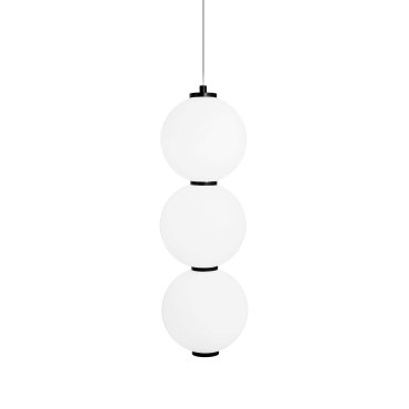 Maxlight Tama - Pendelleuchte - Ø 16 x 180 cm - 23W LED inkl - schwarz und weiß