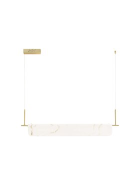 Nova Luce Aider - Hängelampe - 100 x 130 x 8 cm - 35W dimmbar LED inkl. - messing gold