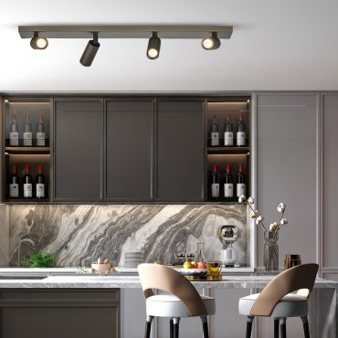 Projectlight Clara - Aufbaustrahler 4L - 64 x 11 x 7 cm - bronzefarben