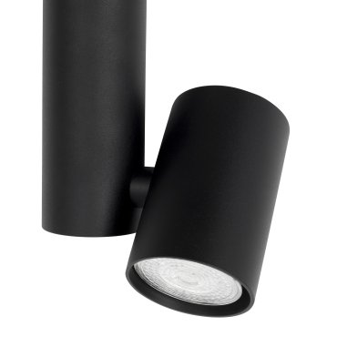 Nova Luce Bernardo - Aufbaustrahler - Ø 6 x 29 cm - schwarz