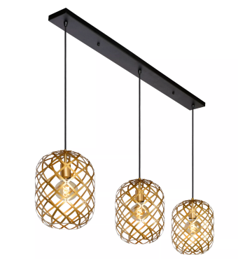 Lucide Wolfram - Pendelleuchte - 127 x 25 x 150 cm - matt gold