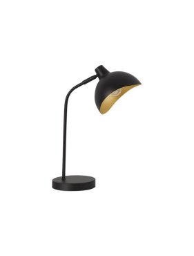 Nova Luce Geti - tischlampe - Ø 13 x 2,5 cm - schwarz und gold
