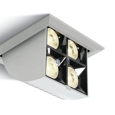 ONE Light Mirror Adjustable Boxes - Einbaustrahler - 109 x 109 mm, 100 x 100 mm Einbaumaß - inkl. 16W LED - weiß